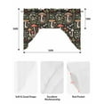 thumbnail image 6 of Thanksgiving Mushrooms Kitchen Swag Valances for Windows, Fall Leaves Country Botanical Swag Valances Curtains for Living Room, Rod Pocket Window Treatments for Bathroom, Bedroom, Cafe, 56"x36", 6 of 6