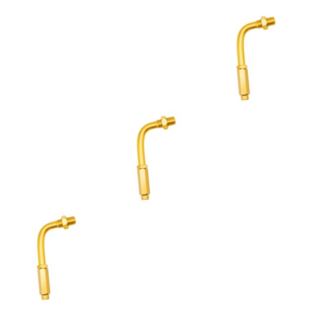 Wweixi 90 Degree Universal Motorcycle Throttle Cable Adjuster for Bikes Smooth and Precise Control Golden 80x42mm 3Set
