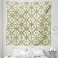 thumbnail image 1 of Geometric Tapestry, Pastel Tone Inspired Square Shapes Simplistic Ornamental Checkered Design, Fabric Wall Hanging Decor for Bedroom Living Room Dorm, 5 Sizes, Pale Green Cream, by Ambesonne, 1 of 1