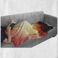 thumbnail image 6 of Mystic Soft Flannel Fleece Throw Blanket, Oriental Sunset View with Tree and Mountains Mystique Hills, Cozy Plush for Indoor and Outdoor Use, 70" x 90", Coral Orange Dark Brown, by Ambesonne, 6 of 6