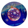 thumbnail image 5 of Round Elastic Table Cover Tablecloths - Christmas Colorful Ball Pattern Home Kitchen Table Top Decoration to 47'' Diameter, 5 of 10