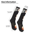 thumbnail image 4 of Fotbe Wood Grain Bald Eagle print Women's Men's Novelty Crew Socks Cotton Socks Knee High Socks for Walking,Running,Nurses,Pregnancy, 4 of 8