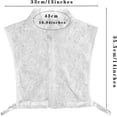 thumbnail image 4 of YEKEYI White Collar Embroidered Fabric Fake Collar for Daily Wear,Classic Style Perfect for Sweaters Dresses, 4 of 6