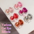 thumbnail image 3 of Set de esmaltes de uñas en gel Double Rhythm Cat Eye 15 ml x 6 (cristal), 3 of 9