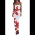 thumbnail image 1 of Vestido Floral para Mujer, Verano 2025, con Tirantes Finos, Ajustado, de , para Vacaciones en la Playa. M, 1 of 10