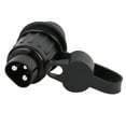 thumbnail image 4 of Adaptador de conector de cableado de enchufe de remolque de 3 pines de plástico negro para remolque Jadeshay A, 4 of 8