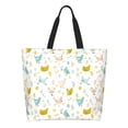 thumbnail image 1 of Balery Chicken Bolsa Tote Estilo Estético con Cremalleras, Bolsa de Hombro, Bolsa de Compras Grande y Plegable, 1 of 8