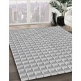thumbnail image 3 of Ahgly Company Machine Washable Indoor Rectangle Transitional Platinum Silver Gray Area Rugs, 5' x 8', 3 of 7