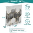 thumbnail image 3 of FORMRS 3 Ring Binder 1.5 inch with Pockets Set of 2 Clip Board 200 Sheets Capacity, Gray Hexagons, 3 of 8