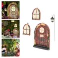 thumbnail image 4 of Jardín de hadas en miniatura que en la oscuridad Puerta de hadas y ventanas Estatuas de árboles Patio de árboles Escultura de jardín Hada Místi Soledad Mini puertas de hadas ventanas, 4 of 10