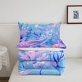 thumbnail image 4 of Purple Mermaid Tail Comforter Set Mermaid Queen Bedding Comforter Sets ,Nautical Sea Animal Quilt Blue Ocean Coastal Creature Duvet Insert,Kawaii Room Decor, 4 of 5