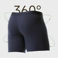 thumbnail image 3 of SMZ Men's 6" Long Boxer Briefs Sports Performance Breathable and Supportive Underwear 5-Pack Soft Cotton Underwear, 3 of 4