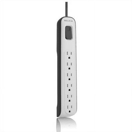 UPC: 0722868757970 | Belkin 6-outlet Surge Protector with 4ft Power Cord  BV106000-04