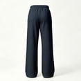 thumbnail image 7 of PNTUTB Women's Activewear Pants Stylish Solid-Color Versatile Pants Casual Stretchy High-Waisted Loose Comfortable Wide-Leg Pants with Pockets, 7 of 7