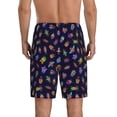 thumbnail image 4 of Lsque Colorful Insects Mens Sleep Pajama Shorts,Short Pajama Pants, Cotton Ultra-Soft Knit-3X-Large, 4 of 9