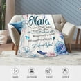 thumbnail image 4 of LHSHID Grandma Gifts Custom Grandma Blanket from Grandchildren Personalized Thoughtful Gifts for Nana Grandmother Birthday Christmas Mother's Day Customized Soft Cozy Flannel Throw Blanket for Couch, 4 of 6