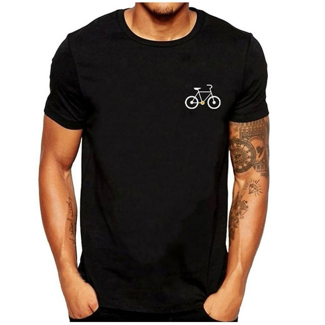 Leutsin Homme Été Décontracté Manches Courtes Col Rond Blouse T-shirt Hauts