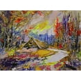 thumbnail image 2 of Chodyukov, Aleksander 18x15 Gold Ornate Wood Framed with Double Matting Museum Art Print Titled - Cottage in Forest, 2 of 4