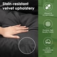 thumbnail image 5 of Walsunny Convertible Futon Sofa Bed, Foldable Sleeper Futon with 3-Angle Adjustment, Multifunctional Folding Futon Couch for Small Space, Black, 5 of 7