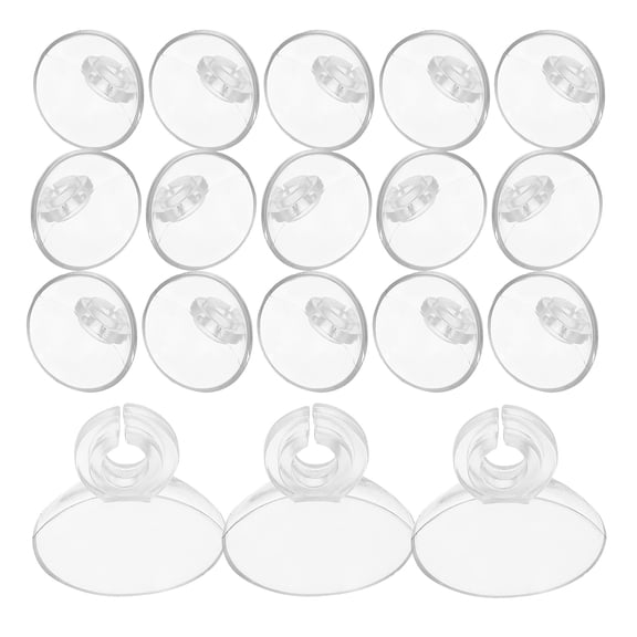 LOLIPPYY Aquarium Suction Cups Clip Transparent ABS Sturdy and Reliable for Garden Use 20Pcs