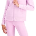 thumbnail image 3 of ID Ideology Performance Womens Zip Front Fleece Hoodie Phalaenopsis L, 3 of 3