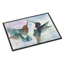 Carolines Treasures Hummingbird Combat Indoor or Outdoor Mat 24x36 8968JMAT, 24"H x 36"W, Multicolor
