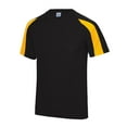 thumbnail image 1 of Just Cool Mens Contrast Cool Sports Plain T-Shirt, 1 of 3
