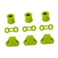 thumbnail image 1 of Herramienta de anillos de bloqueo para cuerdas de mosquetón de escalada de 9 piezas, dispositivo de posicionamiento para rápel. Verde, 1 of 8