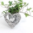thumbnail image 5 of 2 Corazones Colgantes de Rattan, Corazones Colgantes Decorativos de Rattan, Objetos Colgantes para Fiestas, Bodas, Decoración del Hogar, Gris ER, 5 of 5