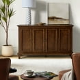 thumbnail image 7 of 58" Wine Sideboard 3 Doors Storge Accent Cabinet with Adjustable Shelves and Drawer Walnut, 7 of 7