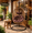 Black, Brown 01, variant on Ciphrias Hanging Chair with Stand, Black Beige HDPE Woven Seat with Cushion, Foldable Frame for Indoor Outdoor Garden Balcony