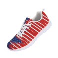thumbnail image 5 of Chririnla American Flag Women Running Shoes, Lace Up Anti-Slip Athletic Sneaker for Travel Gym, 5 of 11