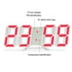 zanvin Clock Alarme 3D A Mené Numérique Clock Mur Déco Lumineux de la Table Électronique Adjastable Clock Mur Décoration Clock Salon A Mené Clock,gift Idées. pour Lui – image 4 sur 6
