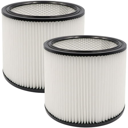 2 Pack Replacement Cartridge Filter Fit for shopvac 90304, 90350, 90333,903-04-00, 9030400,5 Gallon Up Wet/Dry Vacuum Cleaners