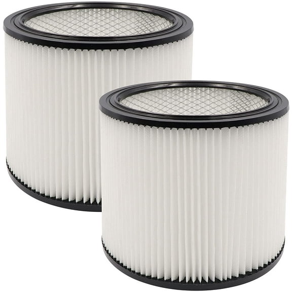 2 Pack Replacement Cartridge Filter Fit for shopvac 90304, 90350, 90333,903-04-00, 9030400,5 Gallon Up Wet/Dry Vacuum Cleaners