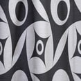 thumbnail image 4 of Designart 'Black and White Geometric Pattern VII' Mid-Century Modern Curtain Panel, 4 of 5
