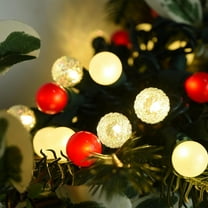 SLFR-Globe String Lights, Fairy Lights Plug in 19FT Christmas Lights 70LED Pearlized Glass Bulbs Multicolor Outdoor Indoor String Lights UL Certified Christmas Lights for Bedroom Party Tree Decor