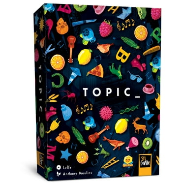 Topic_ - Card Game, Choatic Party Word Game, Family, Sit Down Games, Ages 8 , 2-6 Players, 15-30 Min