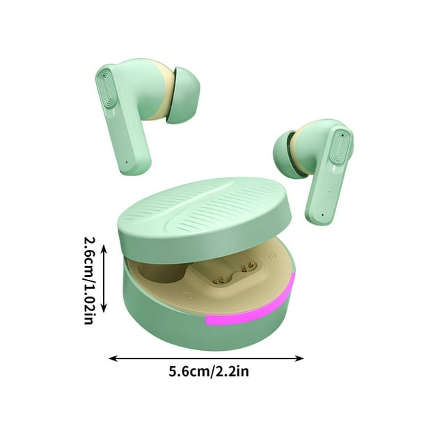 Auriculares Bluetooth 1 par de auriculares deportivos inalámbricos Bluetooth para juegos con cancelación de ruido ANC y diseño intraaural JASKFLY