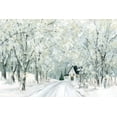 thumbnail image 2 of Robinson, Carol 14x11 White Modern Wood Framed Museum Art Print Titled - Christmas Lane, 2 of 4