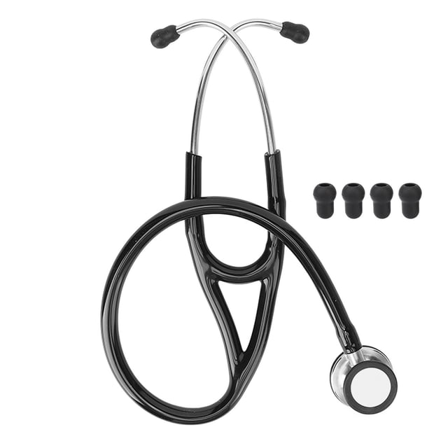Estetoscopio médico, estetoscopio fetal de doble cabeza, estetoscopio de sonido claro, estetoscopio fetal, rendimiento sólido
