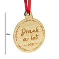 thumbnail image 2 of Navidad De Madera 2021, Colgante Epidémico, Adorno Colgante Para Árbol De Navidad, Decoración Cateissary HA044223-02, 2 of 4