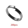 thumbnail image 1 of 200pcs Stainless Steel Fishing Split Rings For Blank Lures Connectors Double Loop Rings Fishing Tackle, 1 of 8