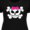thumbnail image 4 of Inktastic Skull with Bow Women's Plus Size T-Shirt, 4 of 5