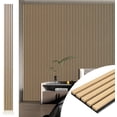 thumbnail image 2 of Wood Slat Acoustic Panels for Wall and Ceiling - Fluted Sound Absorbing Panel with Wood Finish - Walnut, 2 of 6