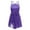 Purple, variant on Sinleey Kids Girls Glittery Mesh Camisole Ballet Leotard Dress Ballroom Lyrical Modern Dance Costume Purple 8
