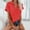 Red, variant on TIHLMKWomens Basic T Shirts Woman Causal Button Solid Blouse Short Sleeve T-Shirt Summer Tops