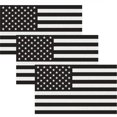 thumbnail image 3 of Reflective Subdued American Flag Sticker 3" X 5" Tactical Military Flag USA Decal Great for SUV, Hard Hat, Car Vinyl Window Bumper Decal Sticker (3-Pack), 3 of 4