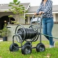 thumbnail image 4 of Xtremepower US Hose Reel Cart, Hose Cart with Wheels Heavy Duty, Industrial Hose Reels for Outside, 300-Feet of 5/8" Hose Capacity, 4 of 6