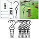 thumbnail image 1 of Paquete ganchos giratorios de Clips Metal S shamjiam gancho COLGADOR Solar Catcher Negro Clips de ganchos giratorios, 1 of 8